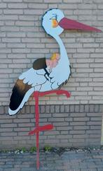 Ooievaar te huur, geboorte tuin ooievaar., Kinderen en Baby's, Kraamcadeaus en Geboorteborden, Ophalen, Zo goed als nieuw