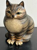 Harvey Knox porselein Fat Kat / poes beeld 15 cm, Ophalen of Verzenden, Zo goed als nieuw, Dier