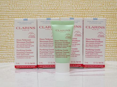 Clarins Purifying Gentle Foaming Cleanser (4 proefjes), Sieraden, Tassen en Uiterlijk, Uiterlijk | Gezichtsverzorging, Nieuw, Reiniging