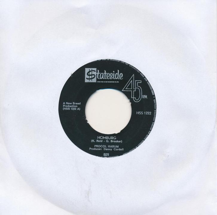 509 Procol Harum - Homburg (1967), Cd's en Dvd's, Vinyl Singles, Gebruikt, Single, Pop, 7 inch, Ophalen of Verzenden