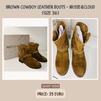 Brown Cowboy Leather Boots - Musse&Cloud (size 36), Kleding | Dames, Schoenen, Ophalen of Verzenden