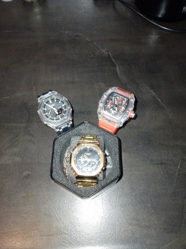 G-Shock Horloge Collectie - 3 Stuks, Sieraden, Tassen en Uiterlijk, Horloges | Heren, Zo goed als nieuw, Polshorloge, Casio, Kunststof