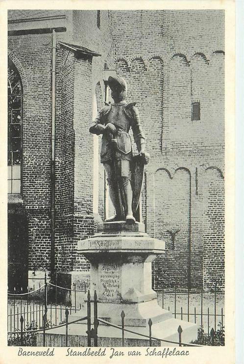 (387-252-041) Barneveld Standbeeld jan van Schaffelaar, Verzamelen, Ansichtkaarten | Nederland, Gelderland, Verzenden