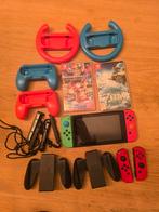 Nintendo Switch met Mario Kart 8, Zelda + Extra's, Spelcomputers en Games, Ophalen, Switch Original