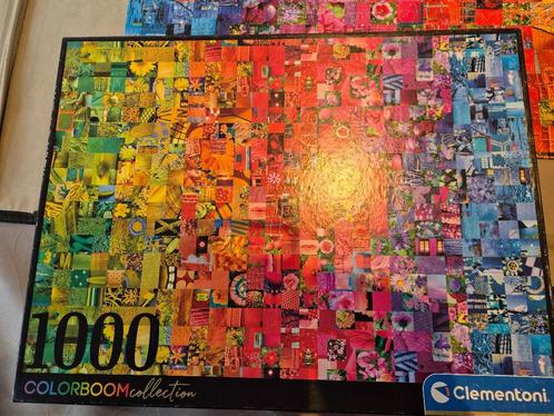 Clementoni puzzel Colorboom, Hobby en Vrije tijd, Denksport en Puzzels, Zo goed als nieuw, Legpuzzel, 500 t/m 1500 stukjes, Ophalen of Verzenden