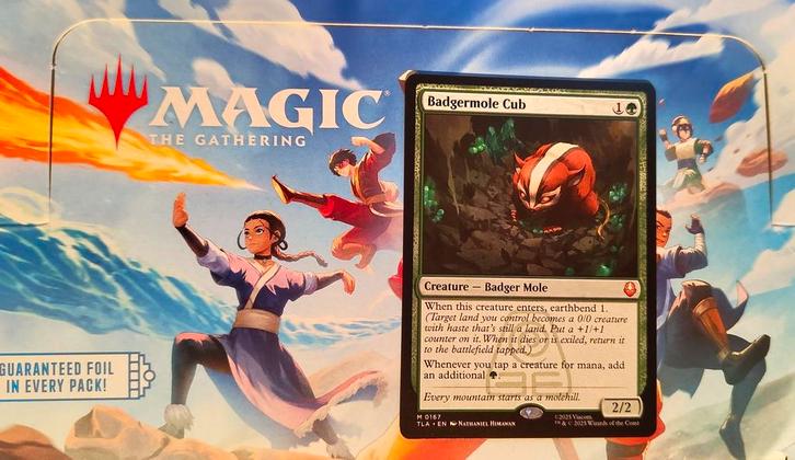 Mtg Badgermole Cub Avatar The Last Airbender set, Hobby en Vrije tijd, Verzamelkaartspellen | Magic the Gathering, Nieuw, Ophalen of Verzenden
