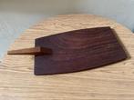 Rechthoekige Teakhouten Tray met Handvat Amsterdamse School, Ophalen of Verzenden, Gebruikt, Rechthoekig, Hout
