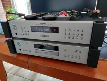 Rotel tuner RT-1080 en dvd audio video player RDV-1060