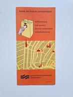 Folder GVB zelfbediening tickets/afstempelen in 3 talen, Verzamelen, Ophalen of Verzenden, Gebruikt, Tram, Overige typen