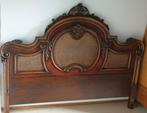 Antiek barok hoofdbord met kuif, webbing & ornamenten, Antiek en Kunst, Ophalen