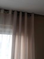 Twee Karimi gordijnen met plooien, Huis en Inrichting, Stoffering | Gordijnen en Lamellen, Gebruikt, 100 tot 150 cm, 200 cm of meer