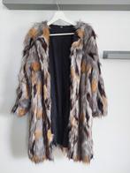 Modacrylic bont jas Marc Cain -zo goed als nieuw grijs bruin, Maat 38/40 (M), Marc Cain, Overige kleuren, Ophalen of Verzenden