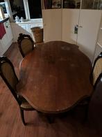 Antieke tafel + stoelen, Ophalen