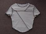 Erg mooie Shein meisjes dames crop top hemdje shirt XS / 34, Wit, Ophalen of Verzenden, Zo goed als nieuw, Zonder mouw