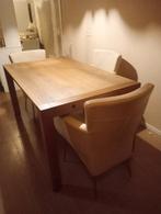 Moderne Eethoek met Tafel en Stoelen, Huis en Inrichting, Tafels | Eettafels, Ophalen, Gebruikt, Rechthoekig, 50 tot 100 cm