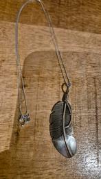 Zilveren Adelaar Veer Hanger - Native American, Sieraden, Tassen en Uiterlijk, Met hanger, Gebruikt, Ophalen of Verzenden, Zilver