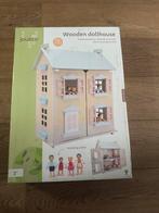 Houten Poppenhuis met Meubels en Poppetjes - Nieuw!, Ophalen of Verzenden, Nieuw, Poppenhuis