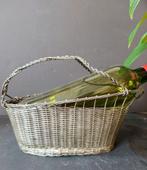 Vintage verzilverde Franse Wijnfleshouder, Gebruikt, Onbekend, Ophalen of Verzenden, Minder dan 5 flessen