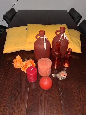 Herfstdecoratie Set, oranje en geel  beschikbaar voor biedingen