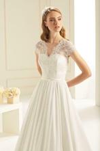 Prachtige ivoor/kleurige Bianco Evento trouwjurk maat 48/50, Trouwjurk, Overige kleuren, Bianco Evento, Ophalen of Verzenden