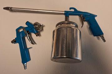 Verfspuit set op lucht beschikbaar voor biedingen