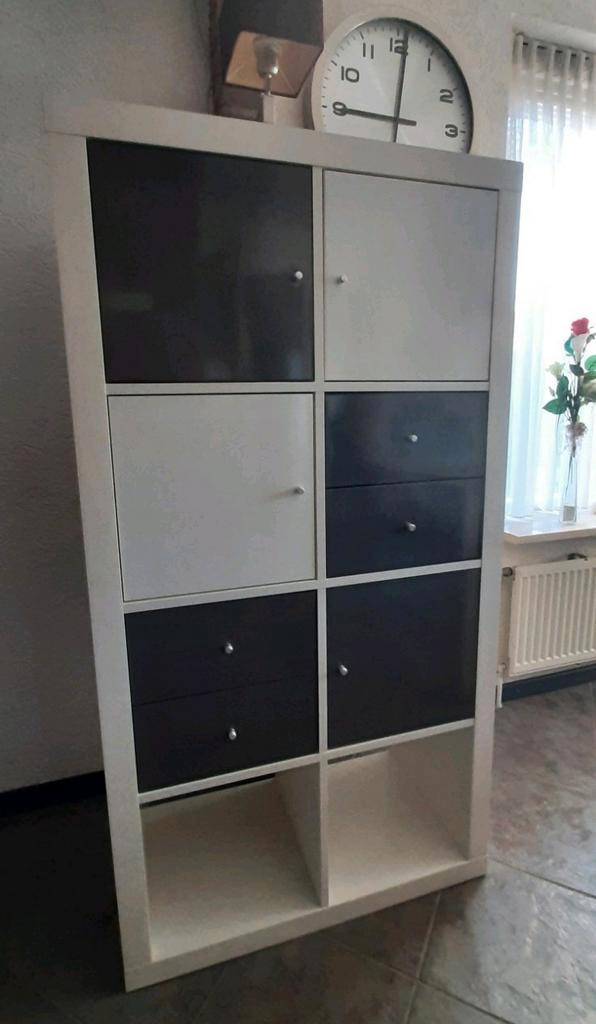 Ikea kallax  / expedit Vakkenkast met laden en deurtjes, Huis en Inrichting, Kasten | Wandmeubels, Zo goed als nieuw, Ophalen