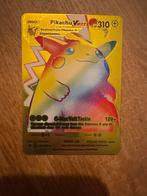 Pikachu VMAX Rainbow - Gouden Kaart, Hobby en Vrije tijd, Ophalen of Verzenden, Zo goed als nieuw, Losse kaart, Foil