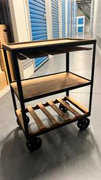 Wijnrek Leen Bakker, Ophalen, 5 tot 15 flessen, Zo goed als nieuw, Metaal