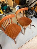 Twee stoelen cafe, Huis en Inrichting, Stoelen, Ophalen, Gebruikt, Twee, Bruin