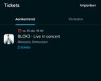 Blok3 live in concert, Blok 3 Maassilo Rotterdam, Tickets en Kaartjes, Eén persoon, Oktober, Overige typen
