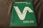 Honda CB750 1969  motorcycle parts list CB 750 K0 K1 ??, Motoren, Ophalen of Verzenden, Honda