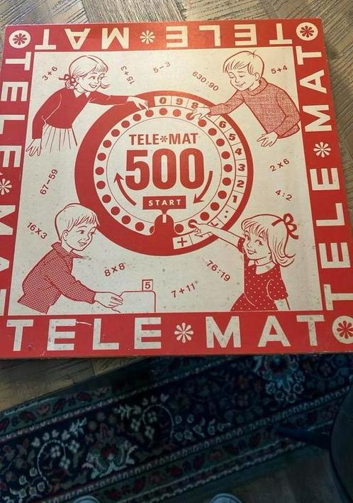 Vintage rekenspel tele-mat 500 clipper optellen delen, Verzamelen, Speelgoed, Gebruikt, Ophalen of Verzenden