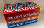 4-Delig blik van Tony’s Chocolonely. Afm. 18x9,5x9,5, Ophalen of Verzenden, Zo goed als nieuw, Overige, Overige merken