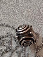 Pandora met cirkels,puntjes en zirkonia's, Verzenden, Pandora, Zo goed als nieuw, 1 bedel