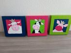 canvas doekjes 20x20, Ophalen, Gebruikt, Wanddecoratie