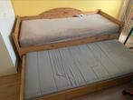 Bed met logeerbed, matrassen en lattenbodem, Huis en Inrichting, Slaapkamer | Bedden, Ophalen, 90 cm, Eenpersoons, 210 cm