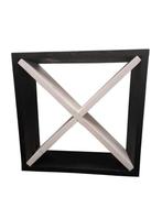 wijnrek stoer hout – reclaimed product (55x55 cm), Ophalen, Zo goed als nieuw, Hout, 5 tot 15 flessen