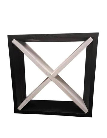 wijnrek stoer hout – reclaimed product (55x55 cm)  beschikbaar voor biedingen