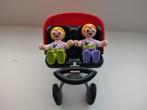 playmobil tweeling wandelwagen, kinderwagen, 2 figuren., Kinderen en Baby's, Ophalen of Verzenden, Zo goed als nieuw, Los playmobil