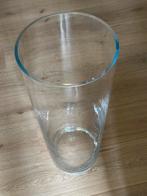 Prachtige konische glazen vaas h65cm, d26cm., Overige kleuren, 50 tot 75 cm, Ophalen of Verzenden, Glas