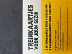 Treinkaartjes 2 volwassenen 2 kinderen, Tickets en Kaartjes, Drie personen of meer