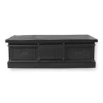 Salontafel Mangohout | Zwart | Outlet prijzen!, Ophalen, 100 tot 150 cm, Nieuw, 50 tot 100 cm