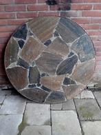 Tafelblad rond natuursteen diameter 100 cm, Ophalen, Rond, 100 tot 150 cm, 100 tot 150 cm