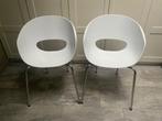 Set van 2 kuipstoelen wit, Ophalen, Gebruikt, Twee, Wit