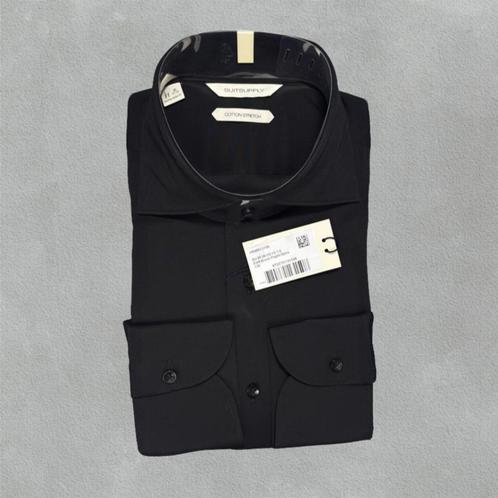Donkerbruin slim fit overhemd van Suitsupply – W39 – nieuw, Kleding | Heren, Overhemden, Nieuw, Halswijdte 39/40 (M), Bruin, Verzenden