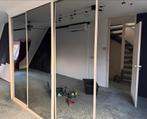schuifdeuren met spiegel, Ophalen, 200 cm of meer, Minder dan 25 cm, Met deur(en)