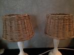 2 rietenkapjes voor lamp, doorsnee 20 cm, Ophalen, Zo goed als nieuw, Rond, Minder dan 25 cm