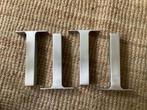 4 aluminium plankdragers 19 cm + schroeven Ekby Bjarnum Ikea, Huis en Inrichting, Ophalen, Zo goed als nieuw