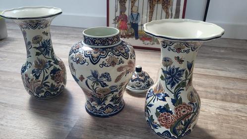 Prachtige set vazen Vieux Rhodes Boch handworked, Antiek en Kunst, Antiek | Vazen, Ophalen