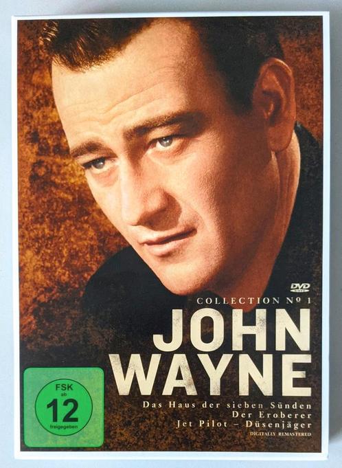 John Wayne Boxset: The Conqueror, Jet Pilot, Seven Sinners, Cd's en Dvd's, Dvd's | Klassiekers, Zo goed als nieuw, Actie en Avontuur
